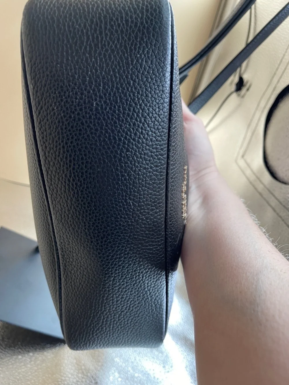 kate spade black pebbled leather crossbody shoulder bag